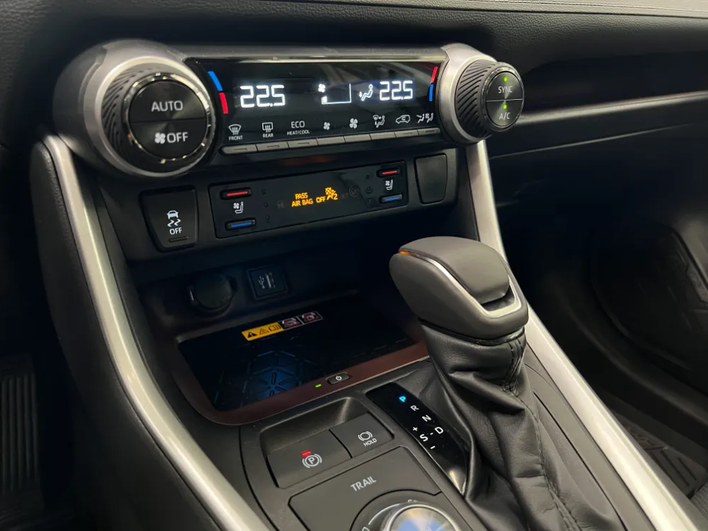 2023 toyota rav4 hybrid limited red with black interior 15